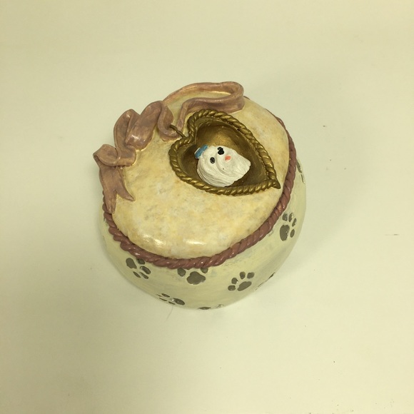 Maltese Dog Jewelry Box A Dog’s Prayer Handcrafted - Picture 5 of 7